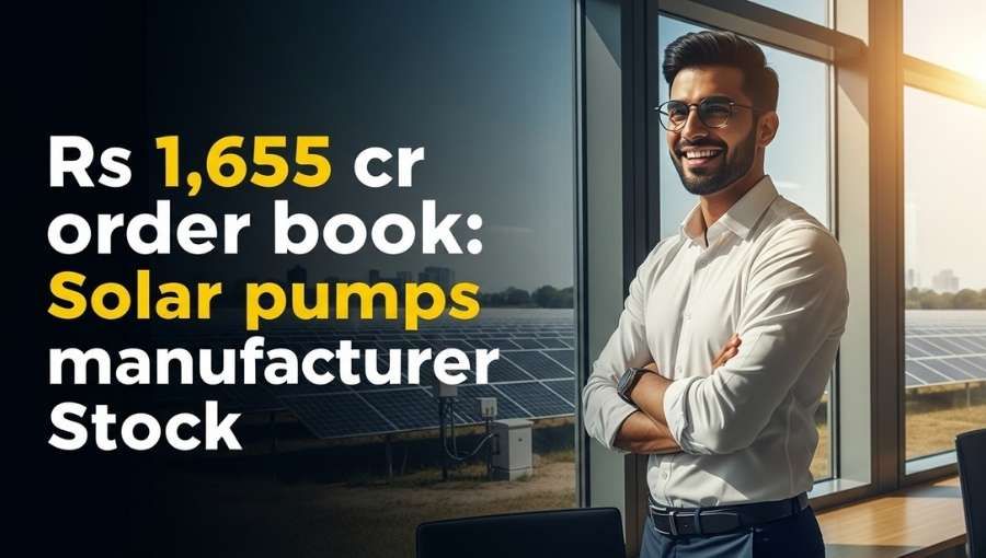 Solar Pump Stock Has 1655Cr Order Book